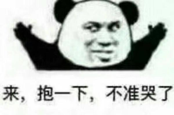 斗图表情包-来，抱一下，不准哭了  第1张